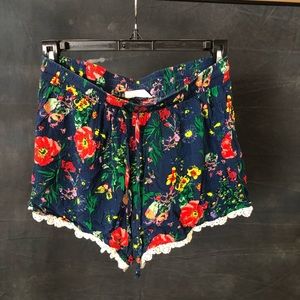 Girls Floral Shorts